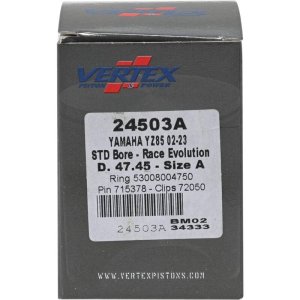 Yamaha YZ Piston Kit - Vertex Pistons - Cast Race Evolution - `02-`24